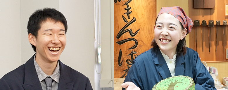 笑顔の従業員たち