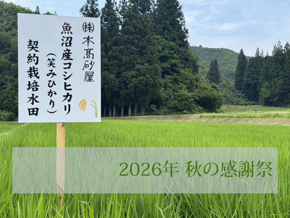 2026秋の感謝祭